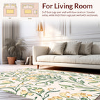 Whimsical Floral Vine Pattern Rug