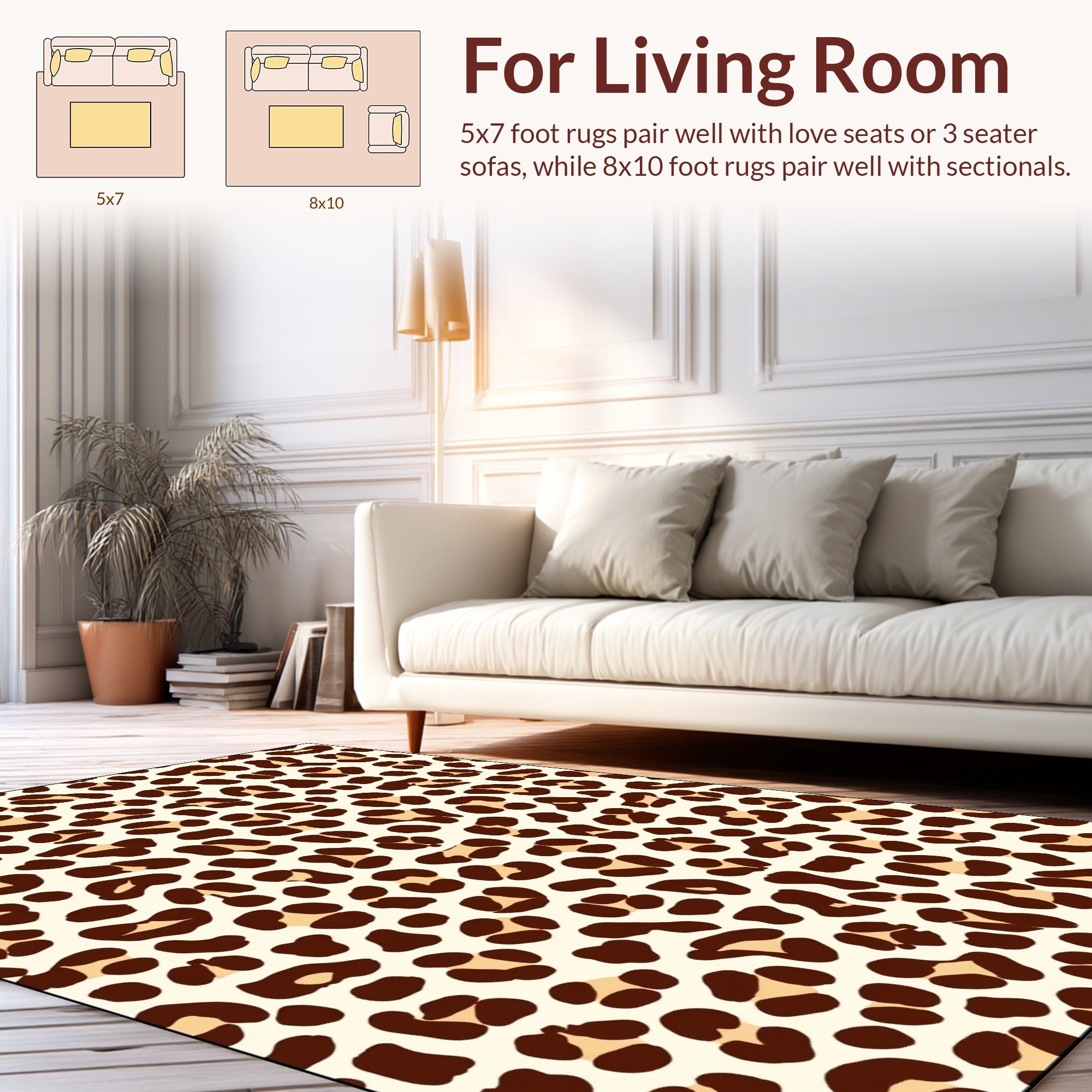 Classic Animal Spot Pattern Rug
