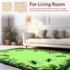 Whimsical Woodland Insects Graphic Rug