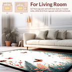 Whimsical Butterfly and Ladybug Garden Design Rug