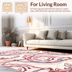 Playful Pink Swirl Pattern Rug