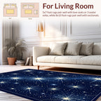 Celestial Starburst Pattern Design Rug