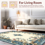 Intricate Floral Swirls Patterned Rug