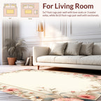 Whimsical Floral Vine Pattern Rug