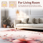 Pink Floral Watercolor Delight Rug