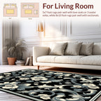 Classic Floral Scrollwork Design Rug