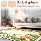 Art Nouveau Floral Vine Pattern Rug