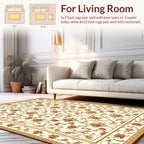 Ornate Floral Vines Patterned Rug