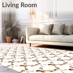 Earthy Tones Abstract Organic Flow Rug