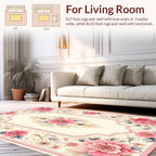 Elegant Floral Scrollwork Pattern Rug