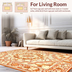 Ornate Floral Mandala Inspired Rug
