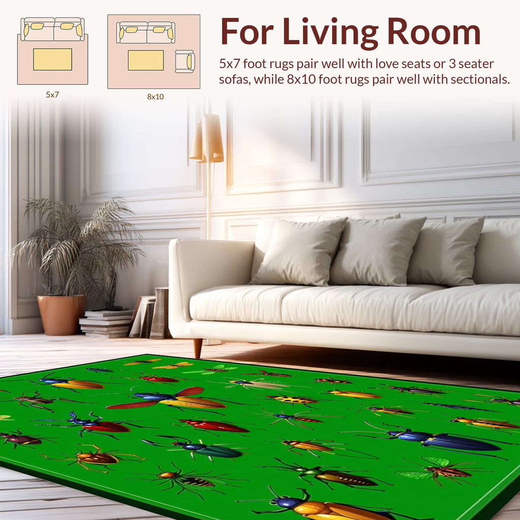 Bold Insect Collection Design Rug