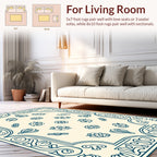 Ornate Floral All-Over Pattern Rug