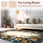 Elegant Floral Vine Art Nouveau Rug