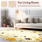 Sweet Bee Yellow Floral Design Rug