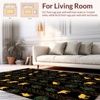 Abstract Floral Creature Pattern Design Rug