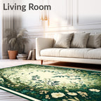Enchanted Forest Floral Pattern Rug