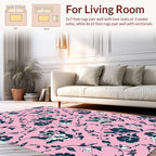 Charming Floral Vines Pattern Rug
