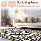 Intricate Regal Floral Patterned Design Rug