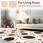 Abstract Organic Shapes Pattern Rug