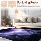 Galaxy Swirl Starry Night Design Rug