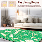 Art Nouveau Floral Vine Garden Design Rug