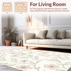 Botanical Art Floral Pattern Rug