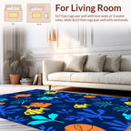 Bright Fish Coral Reef Pattern Rug