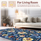 Vibrant Floral Pattern Antique Design Rug
