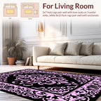 Intricate Floral Scrollwork Pattern Rug