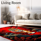 Vibrant Tiger Jungle Walk Rug