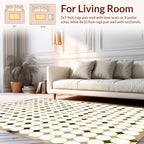Retro Circles Geometric Pattern Rug