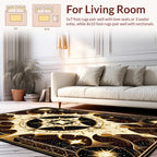 Celestial Sunburst Ornate Pattern Rug