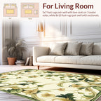 Vintage Floral Vines Botanical Design Rug