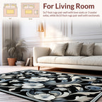 Elegant Floral Scrollwork Pattern Rug