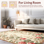 Vintage Rose and Blossom Branches Rug
