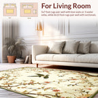 Chinoiserie Floral Bird Pattern Rug