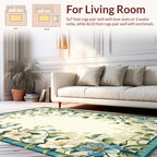 Classic Floral Vine Accented Design Rug