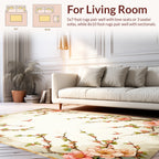 Blossoming Branches with Birds Design Rug