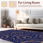 Swirling Lines Abstract Pattern Rug