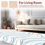 Fluid Lines Abstract Pattern Rug