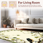 Vines Birds Botanical Pattern Rug