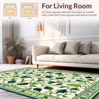 Vines And Flowers Patterned Rug