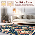 Art Nouveau Floral Pattern Rug