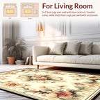 Vintage Floral Scrollwork Pattern Rug