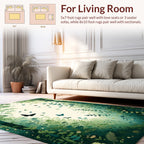 Enchanted Forest Butterfly Garden Design Rug