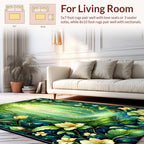 Enchanted Forest Floral Whimsical Pattern Rug