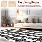 Bold Floral Stripes Design Rug