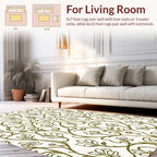 Vine Swirl Floral Pattern Rug