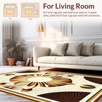 Art Deco Sunburst Fan Design Rug